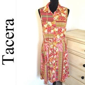 Multicolor patterned Dress ll Tacera